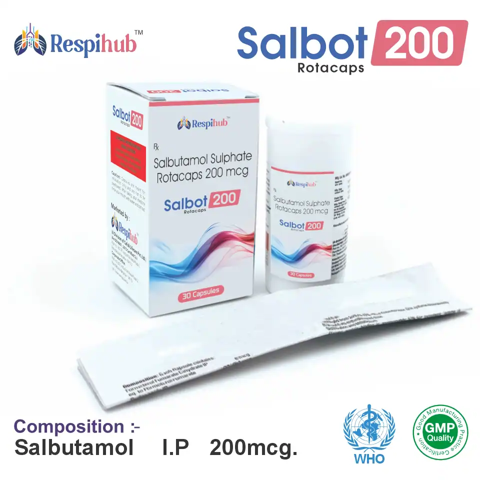Salbutamol 200 mcg Capsule PCD Pharma